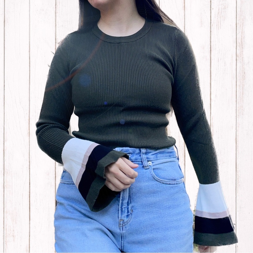 Marled Reunited Clothing Bell Sleeve Sweater